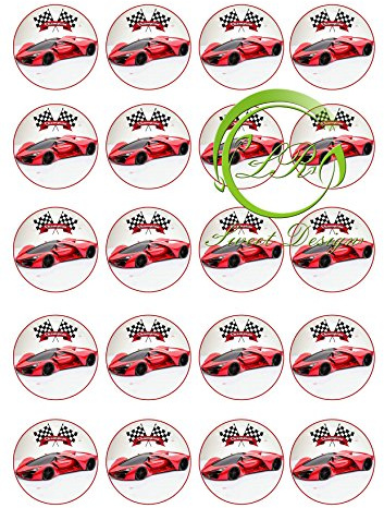 Auto 20st. Muffinaufleger, Tortenaufleger,Geburtstag,