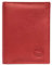 LOLUNA® Petit Portefeuille Classique en Cuir Vachette, Souple et Compact, 2 Volets Pratique pour Placer permis - identité - Cartes - Billet - Monnaie - Idée Cadeau pour Homme et Femme - Rouge