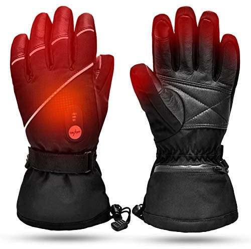 Upgraded Heated Gloves,7.4V 2200MAH Electric Rechargeable Battery Heating Gloves for Men Women,Winter Motorcycle Cycling Riding Hunting Fishing SKi Snow Mittens Hand Warmer