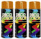 Fahrzeugteile Hoffmann 3er Sparpack DC Lackspray glänzend 400ml nach RAL freie Farbauswahl (3 Dosen in orange glanz RAL 2004)