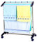 Hershii Mobiler Standhandtuch-Trockenständer, 5 Stangen, Edelstahlstangen, Badezimmer-Regal, Schuhe, Aufbewahrung, Organizer, platzsparend, Hosenbügel für Waschküche, Schlafzimmer, Poolbereich (Blau)