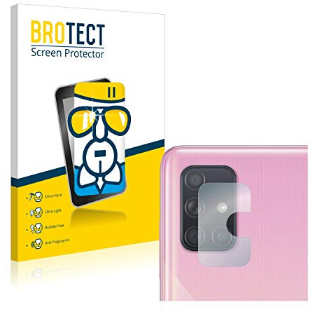 BROTECT Schutzglas für Samsung Galaxy A71 | (NUR Kameraschutz) Transparenter Displayschutz Made in Germany Schutzfolie Panzer Folie Glas 9H Einfache Montage Clear