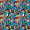 Fat Quarter Marvel Comic Burst On Blue 100% Quilting Baumwollstoff
