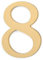 Self-Adhesive Solid Brass Numbers Door Sign 0-9 Alphabet Letters ABCDEF, Home Outdoor Address Plates, Anti-Rust, Easy Installation