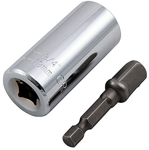 MC POWER - Llave de Vaso Universal | para 1/4 a 3/4, Incluye Adaptador