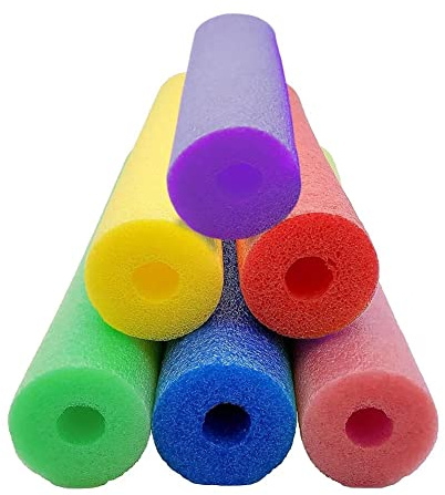 1.5m Swimming Pool Noodle Woggle Kids Floatation Device Flexible Strong Noodle Swim Support Float | DOG IN A BOX, Yellow, Blue, Green, Pink, Red, Purple