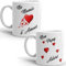 Mug duo mamie d'amour papy adoré je t'aime duo de tasse grand père grand mère haute Qualité avec coeurs Idée Cadeau Originale Famille anniversaire noel fete réalisé en France