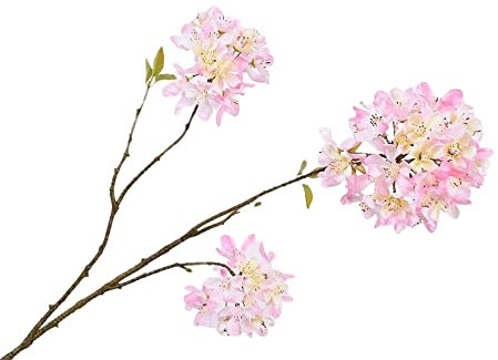 Silk-ka Kunstblume-Seidenblume-Blütenzweig Seide Rosa 70 cm