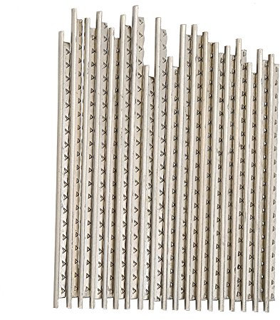 19 Pièces/ensemble 2.0mm Guitare Frette Fil Ensemble Pièces de Rechange Guitare Blanc Cuivre Frette pour Guitares Classiques en Bois