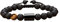 Musihy Tigerauge Armband Herren, Armband Perlen 8 MM Naturstein Verstellbares Gewebtes Perlenarmband to My Grandson Umfang 28CM
