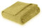 FY FIBER HOUSE Fleece Kuscheldecken mit der Schlangenlinie, extra weiche Flauschige Decken, leichte, gemütliche Mikrofaser Sofadecke/Wolldecke für Büro, Sessel und Camping, 150x200cm, Senfgelb