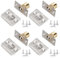 4 PCS Roller Ball Door Catch Adjustable, Door Ball Catches for Internal Doors, Door Ball Latch Door Spring Ball Stainless Steel and Brass