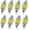 Xreuctop Auto Soffitte, 8 Stück 3 Watt 31mm 300 Lumen Canbus für Innenraumbeleuchtung Auto, Plug and Play, 12V Energie Sparen LED Auto Lichter für Kennzeichenbeleuchtung, Kofferraumlicht, Weiß
