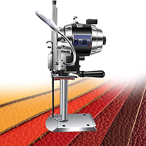 Máquina cortadora de Tela, cortadora de Cuchillos Recta eléctrica Vertical con Afilado automático de Cuchillos, 11 cm, 16 cm, 21 cm de Espesor de Corte, Adecuada para Ropa, Cuero, Zap