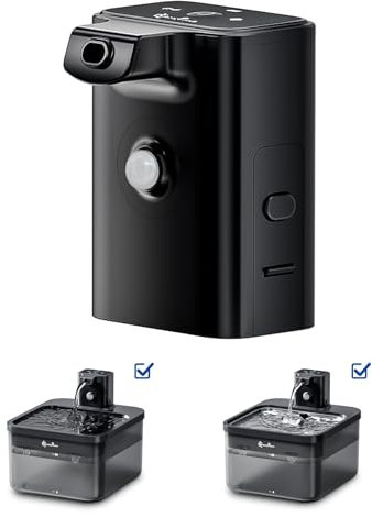 DownyPaws Ersatz Batteriefach A für Katzenbrunnen kabellos DPWFP6, Schwarz