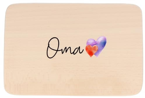 Spruchreif | Frühstücksbrettchen aus Holz mit hochwertigem UV-Druck | Geschenkidee für Oma | Oma