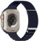 Astorgos Uhrenarmband Kompatibel mit Apple Watch Ultra/Ultra2 49mm/Series 9/8/7/6/5/4/3/2/1/SE 42/44/45mm,Fein gewebtes Alpine Loop Nylon Sport Armband Ersatzarmband mit C-Schnalle,Mitternachtsblau