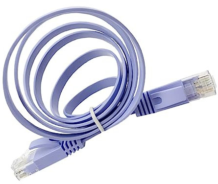 Homoyoyo Cable de Red Cat6 Cable Ethernet 1m para Enrutador Impresora Y Red Doméstica