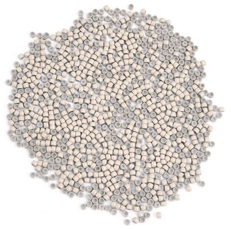 Vlasy Silicone Lined Nano Beads, 3mm Nano Rings, 1000 Pcs Gray Blonde | Hair Beads for Nano Beads Hair Extensions, Micro Nano Beads for Nano Rings Hair Extensions, Hair Tinsel Beads