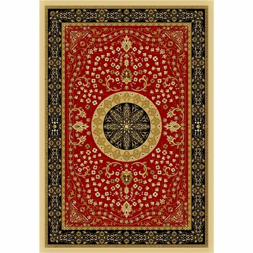Xiaosua Teppich Orient Rot Teppich Geometrisches Muster 40X60CM Teppich Orientalisch 1Ft 3.7''X1Ft 11.6''