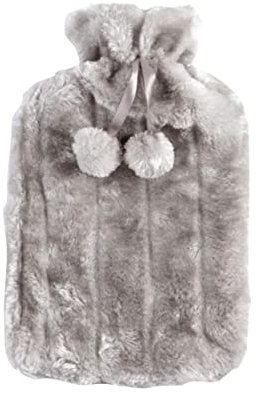 FENGJISUN Wärmflasche 2-Liter-Wärmflasche Aus Kunstplüschpelz, Wärmflasche Hilft Muskelschmerzen Zu Lindern, Hält 6–8 Stunden Warm Wärmflasche für Erwachsener(E)