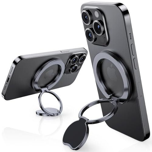 Smartify Handy Ring Halterung Magnetisch 360° - Magsafe Ringhalter kompatibel iPhone 16-12 Samsung Huawei LG - Magnetischer Handygriff Rückseite - Smartphone Ständer und Ring Zubehör Handyhalterung
