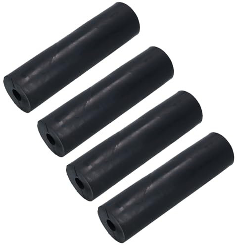 AB Tools Lot de 4 rouleaux latéraux parallèles en caoutchouc pour bateau/jetski/remorque, 202 mm, alésage 16 mm