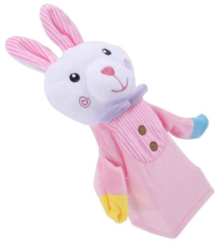 ifundom Hase Handpuppe interaktives Kuscheltier Hand Puppet Puppentheater Tierhandpuppe plushdoll Bildungsspielzeug Tiere Handpuppe Puppen für Kleinkinder Handpuppen Stoff