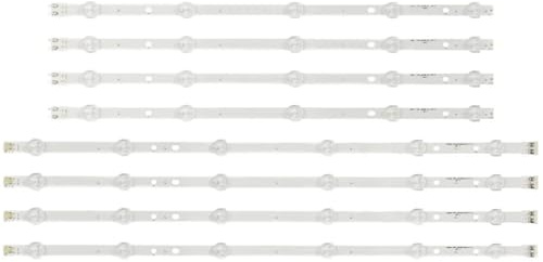 RCTGPGJAC 8 Teile/Satz LED Streifen Kompatibel for Samsung UN46FH6203AG UN46FH5003 UNFH5205 UN46H6203 UE46H6203 UE46EH5300 UE46H5303 UE46EH5050 UE46EH5303