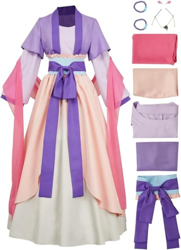 Goolecrimp Erwachsene Mädchen Cosplay Anime Kostüm Halloween Party Anime Cosplay Kostüm Kleid Schal Futter Kostüm Zubehör Requisiten