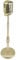 Tuesoa Vintage Desktop Microphone Prop Model with Adjustable Height, Classic Retro Style Microphone Stand Fake Mic Prop,Gold