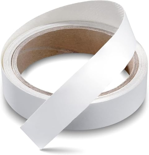 NIYATA 20mm X 10m White Self-Adhesive Furniture Edging Strip | Edge Banding,Sticker Edge Sealing Tapes,Worktop Edging Strip, Pre-coated finishing tape for DIY Furniture Repair