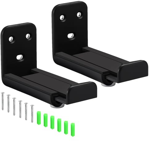 Soundbar-Halterung – 9–13,7 cm Tiefe verstellbar – Soundbar-Wandhalterungen für Soundbar | Anti-Drop Soundbar Halterung mit verstellbarer Tiefe von 8,9 bis 13,7 cm für TV-Untersetzer