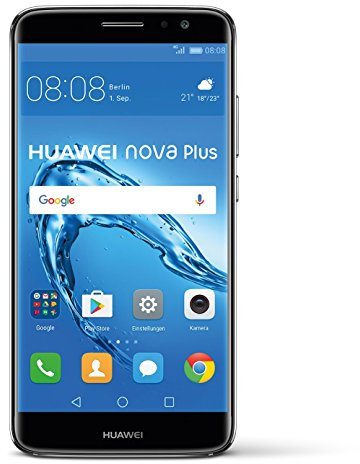 Huawei 51090SGV Nova Plus Smartphone da 32GB, Dual SIM, Grigio