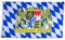 Bundes- und Länderflagge aus wetterfestem Material mit Metallösen, Outdoor Fahne & Flagge (Freistaat Bayern) 150x90cm