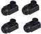 ihreesy Parksensor,4 Stück ABS Einparkhilfe-Sensor 0015427418 Kompatibel für W168 C C203 S203 Klasse C W203 E S211 W211 R V251 W251 W164