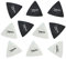 10PCS Gitarre Pick Dreieck Professionelle Gitarre Pick Nicht- Slip Grip Gitarre Plektrum 3 Verschiedene Dicken Gitarre Pick für Bass Musical Instrument (Schwarz Und Weiß)