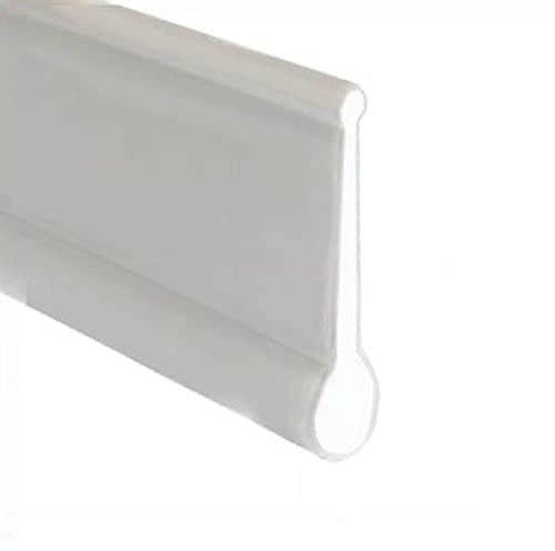 White Soft Flexible Rubber Shower Seal | for Bi Folding Doors & Shower Screens | Fits Into Channel | BIF002 (25mm Sample)