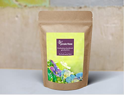 Stiefmütterchenkraut 1000g | Stiefmütterchen | Stiefmütterchentee | Stiefmütterchenkraut geschnitten | Heartsease wort cutted |