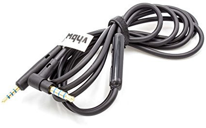 vhbw Audio AUX Kabel kompatibel mit Bose QuietComfort QC35 II Kopfhörer - Audiokabel 3,5 mm Klinkenstecker, Mikrofon, Rufannahme-Taste, Schwarz