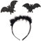 Fledermaus Haarreif, mit Plüsch und Glitzer, Haarband ideal für Fasching, Karneval Halloween + Motto-Party Kostüme Zubehör für Frauen, Damen, Herren und Kinder von KOH