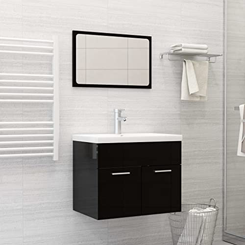 WIFESE Lavabo encastrable avec robinet 61 x 39 x 18 cm Céramique Blanc Salle de bain Meubles WC WC WC Lavabo Push Open Bonde avec trop-plein Salle de bain Décorative Design moderne