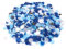 GoldRock 50g Konfetti Blau Hochzeit Geburtstag, ca. 6000 Stück Konfetti Groß,Tischdeko Blau,Blaue Streudeko,Confetti Blau Silber, Glitzer Konfetti Bunt für Gender Reveal,Luftballons,Tisch,Geschenkbox