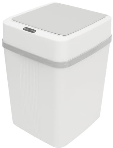 Poubelle de Salle de Bain, 10L Poubelle Automatique à détecteur de Mouvement Infrarouge sans avec Couvercle, Poubelle étanche pour la Cuisine, Le Bureau, Les Toilettes