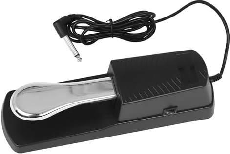 Sustain-Pedal, ABS, Metall-Sustain-Fußpedal, Klavierzubehör für Digitale Klaviere, Elektronische Tastaturen