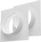 Vent Systems 150 mm 2 Stück Lüftungskanalverbinder Flansch gerade Lüftungsrohr Kunststoff Kanalverbinder Platte für Kühlung Heizung Lüftungssystem HVAC 15 cm