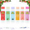 Lippenbalsam-Set, 6 Stück, beruhigendes Lippenbalsam-Set mit Fruchtgeschmack, 6 Lippenbalsam mit Fruchtgeschmack für effektive Hydratation und Pflege, perfekt für rissige und trockene Lippen