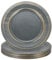 sourcing map Lot de 10 assiettes de présentation vintage en vrac, 33 cm en plastique avec perles pour assiettes plates, chargeur rond pour fête de mariage, événement, décoration de table, bronze