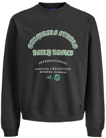 JACK & JONES Herren Jormeadows Front Sweat Crew Neck Jnr