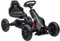 HOMCOM Gokart Tretauto mit Handbremse, verstellbarem Sitz, Vor- und Rückwärtsgang, Tretfahrzeug mit Eva-Räder, Pedal, Kinderfahrzeug Kettcar für Kinder 3-8 Jahren Schwarz